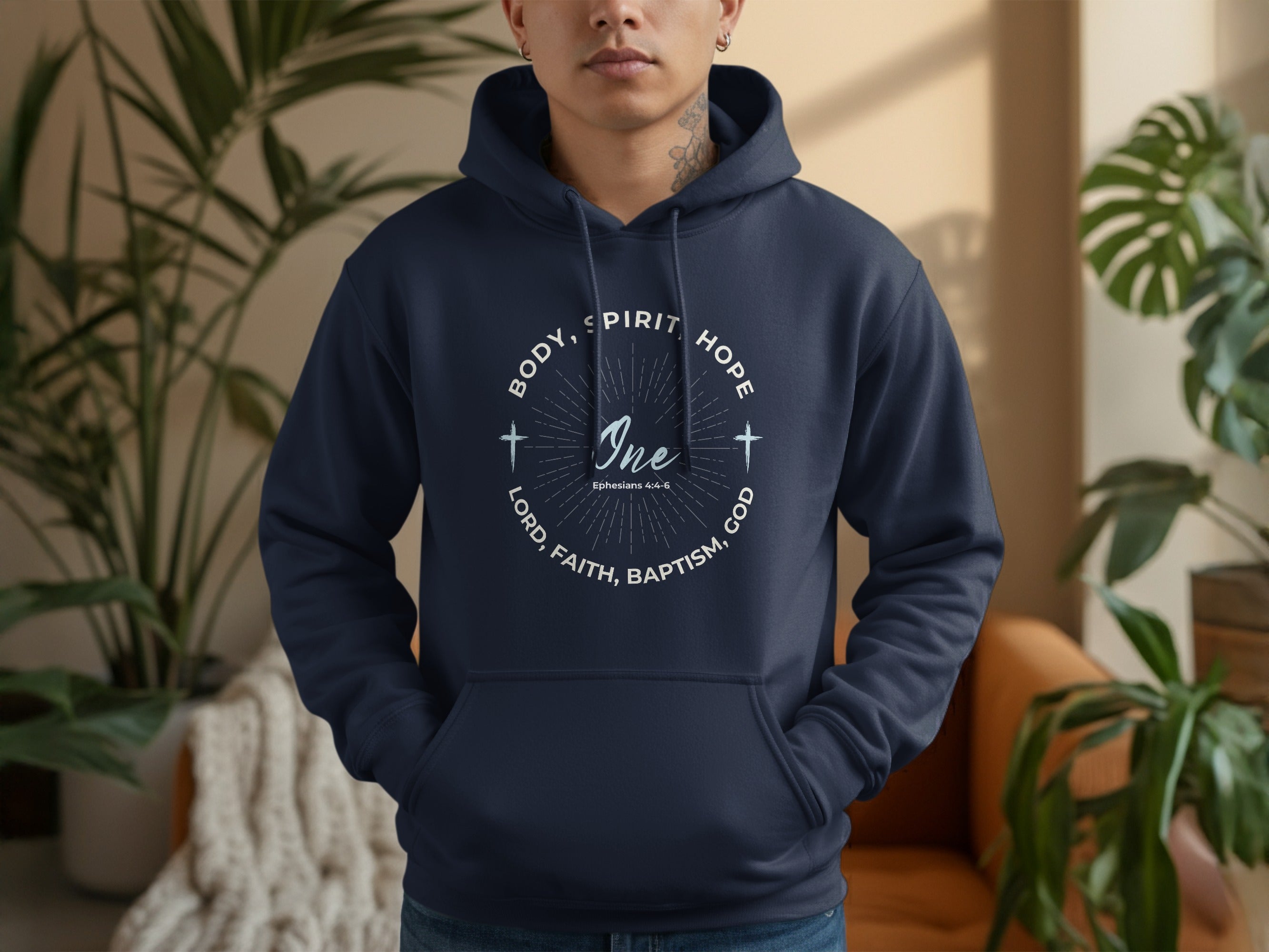 Body Spirit Hope Lord Faith Baptism God One Ephesians Hoodie product type