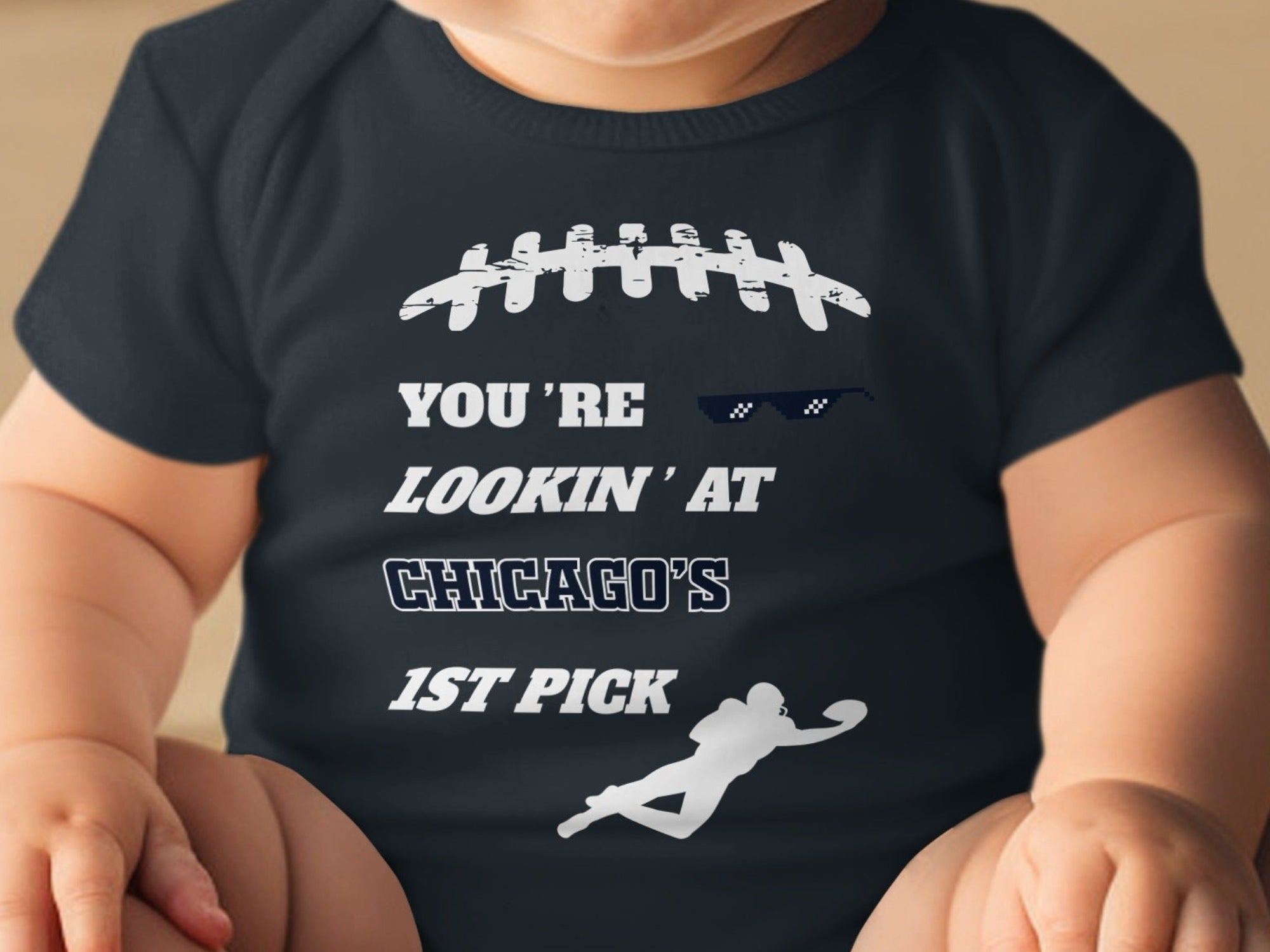 You're Lookin' at Chicago's 1st Pick Baby Onesie