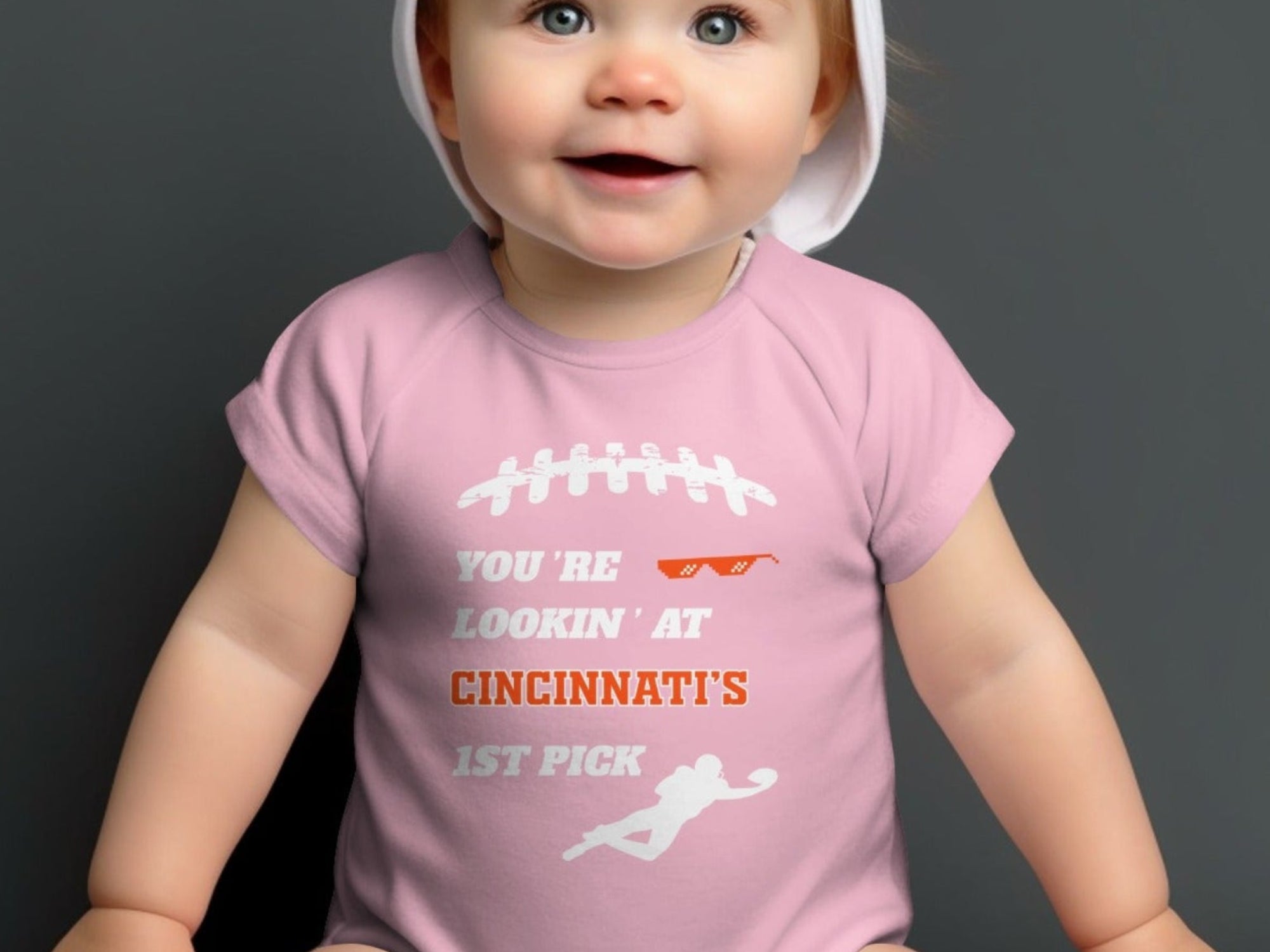 You're Lookin' at Cincinnati's 1st Pick Baby Bodysuit