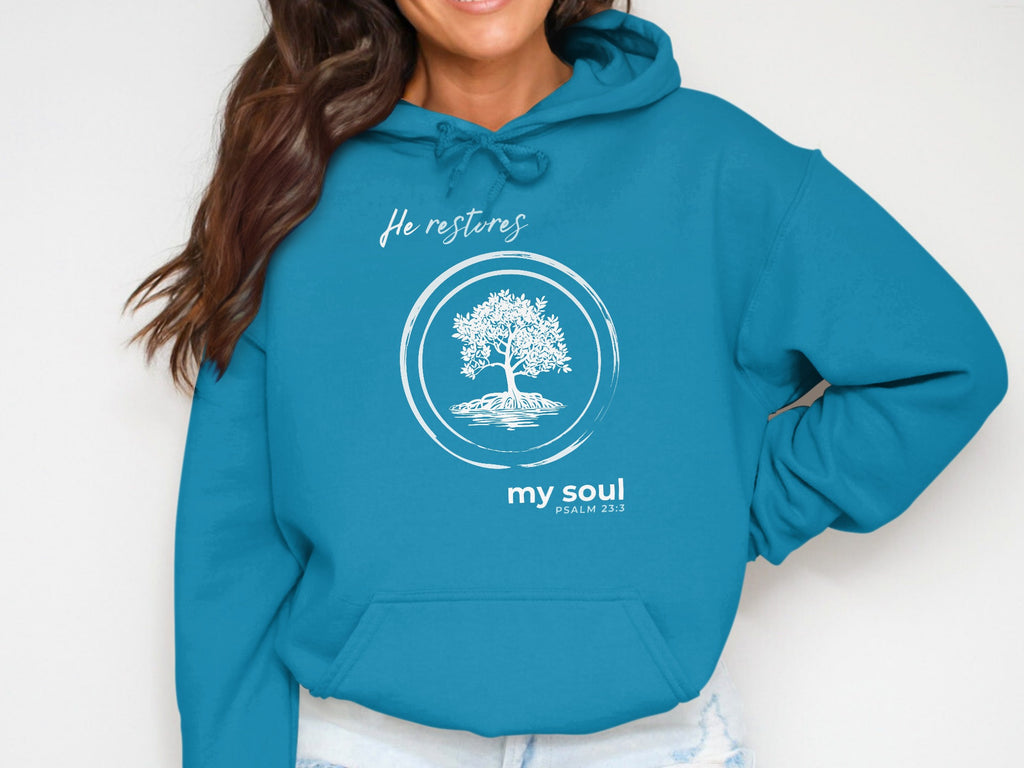 He restores my soul PSALM 23:3 Tree Design product type