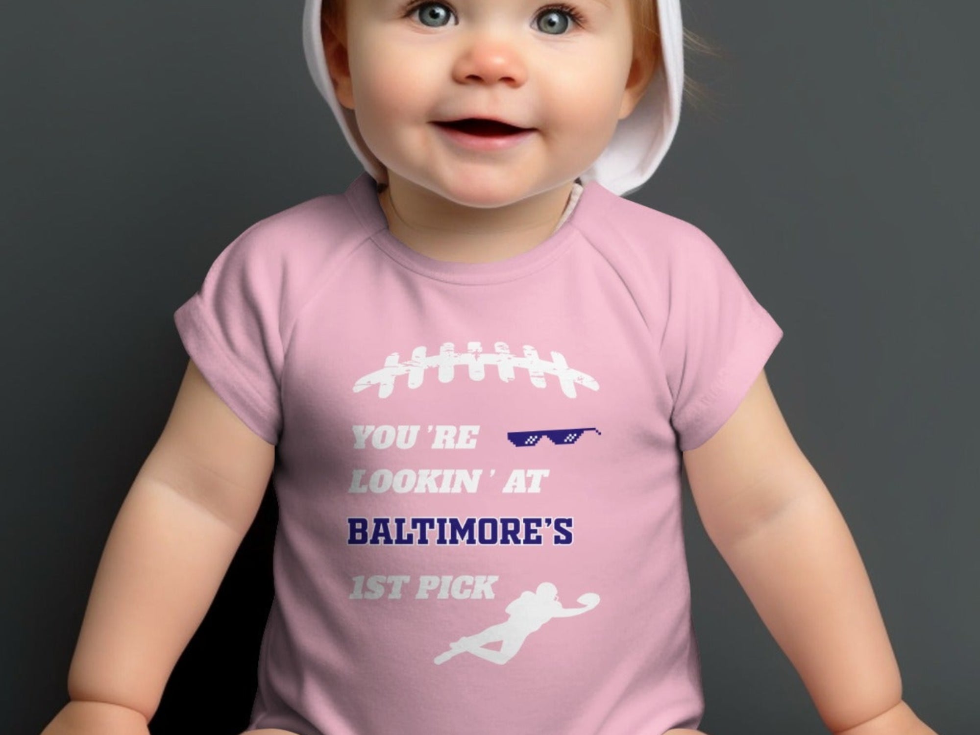 Baltimore's 1st Pick Baby Clothing for Football Fans