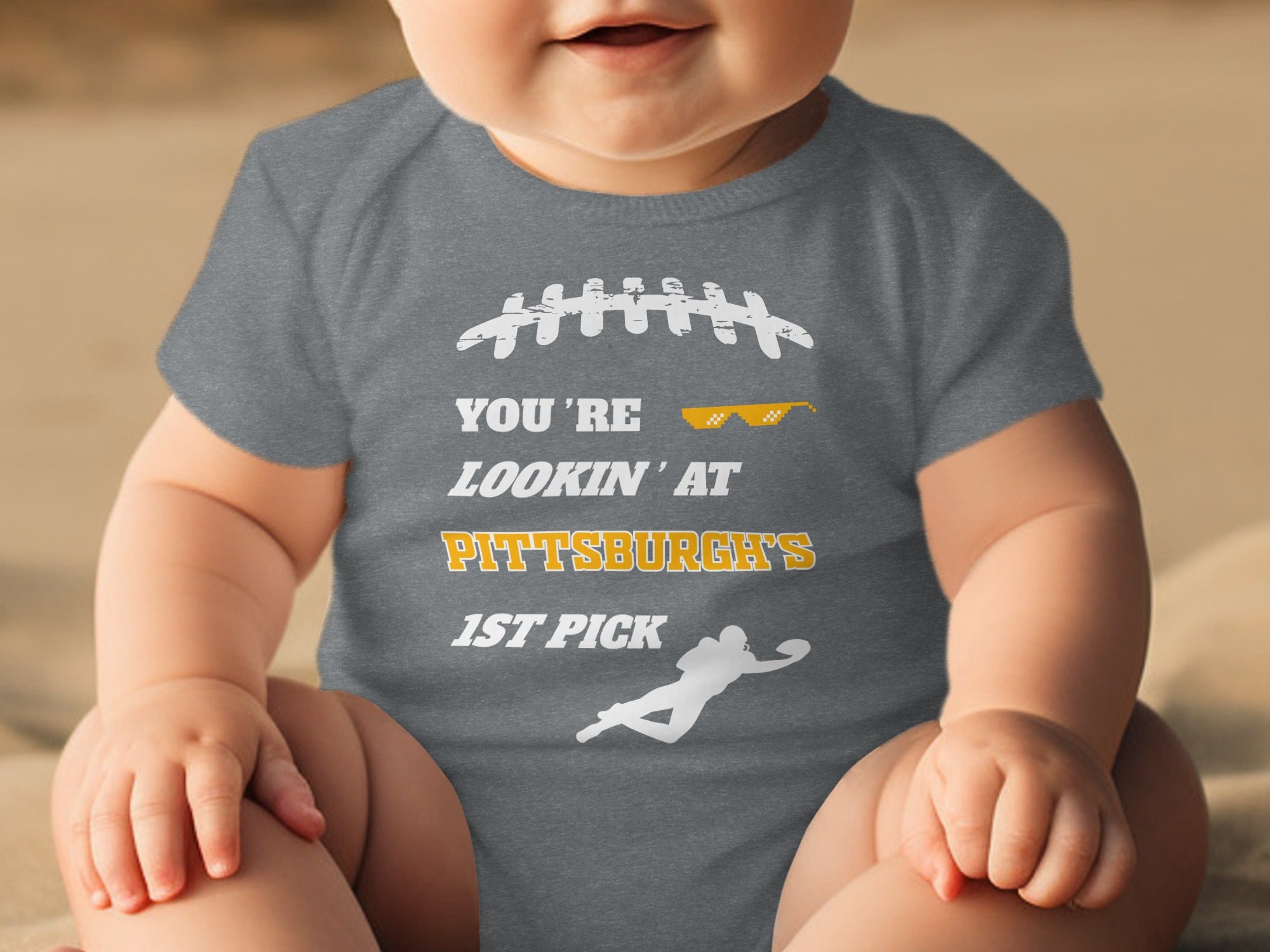 You're Lookin' At Pittsburgh's 1st Pick Baby Onesie