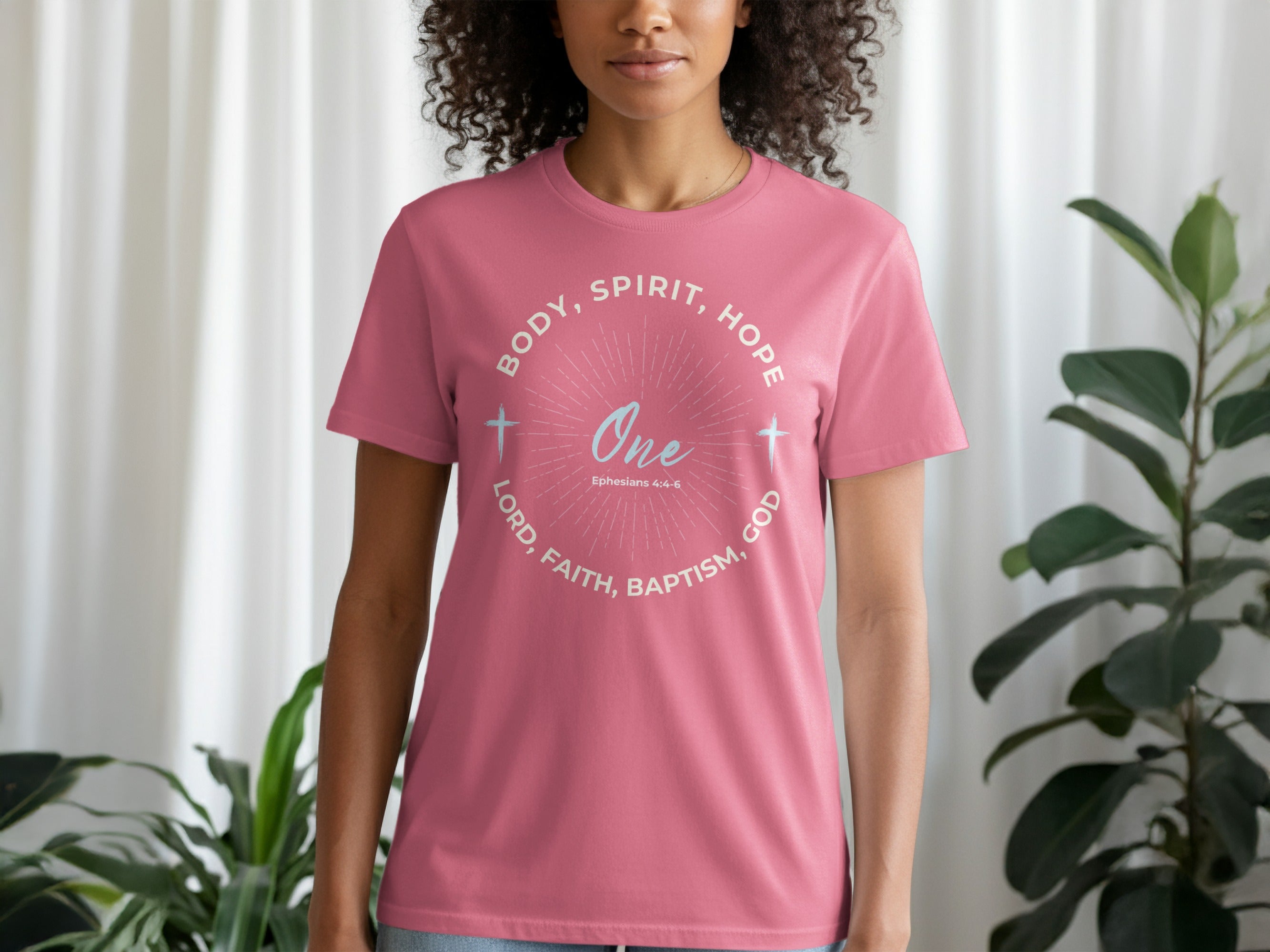 Motivational Faith Hope One Ephesians 4:4-6 T-shirt