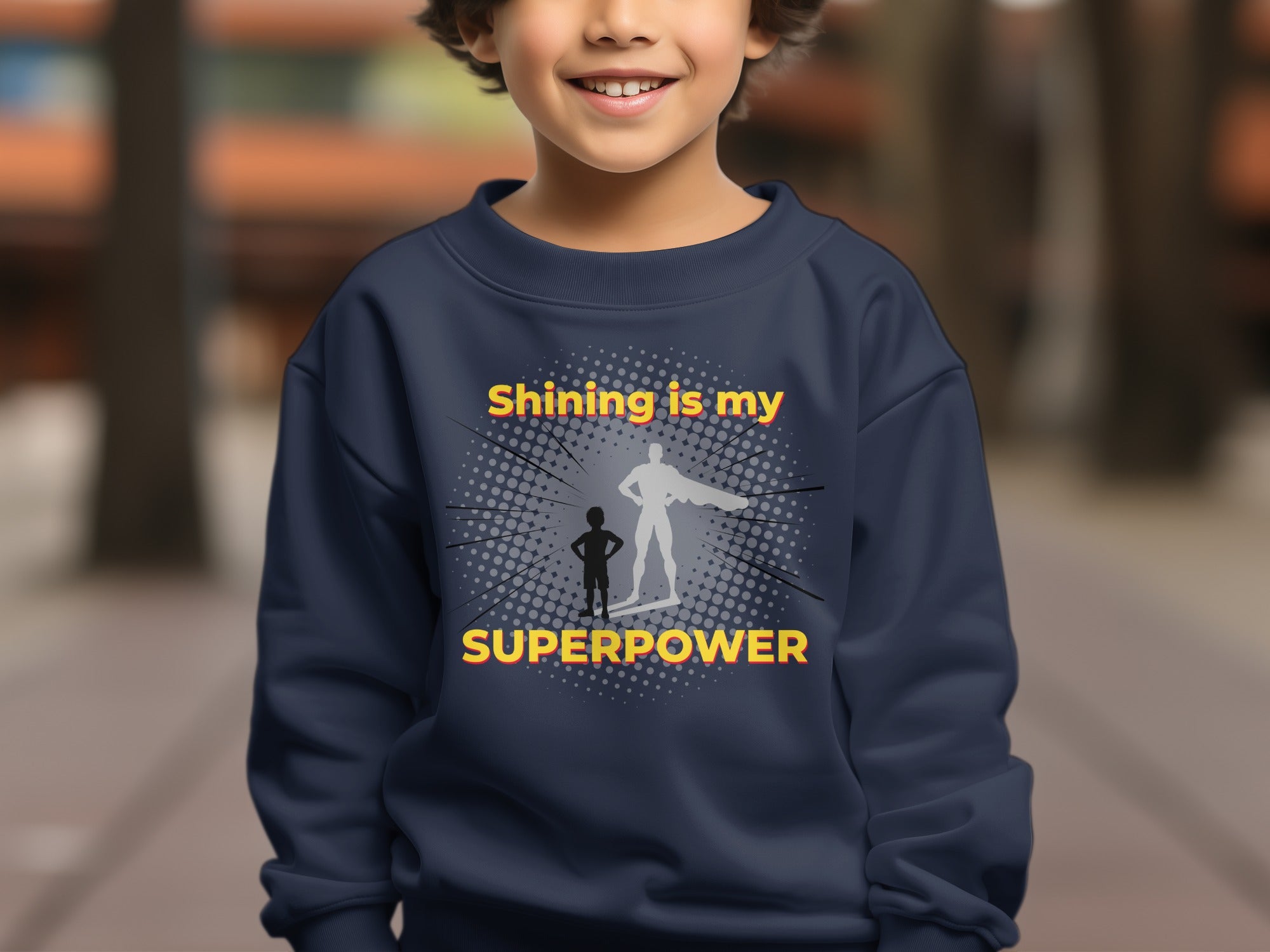 Shining Is My Superpower Graphic Youth Sweatshirt