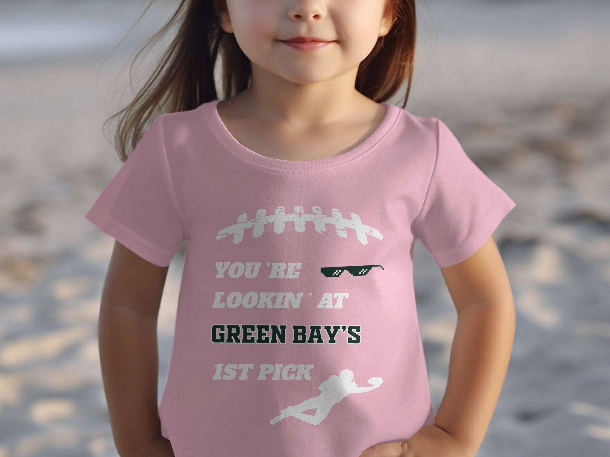 You're Lookin' At Green Bay's 1st Pick Kids Shirt