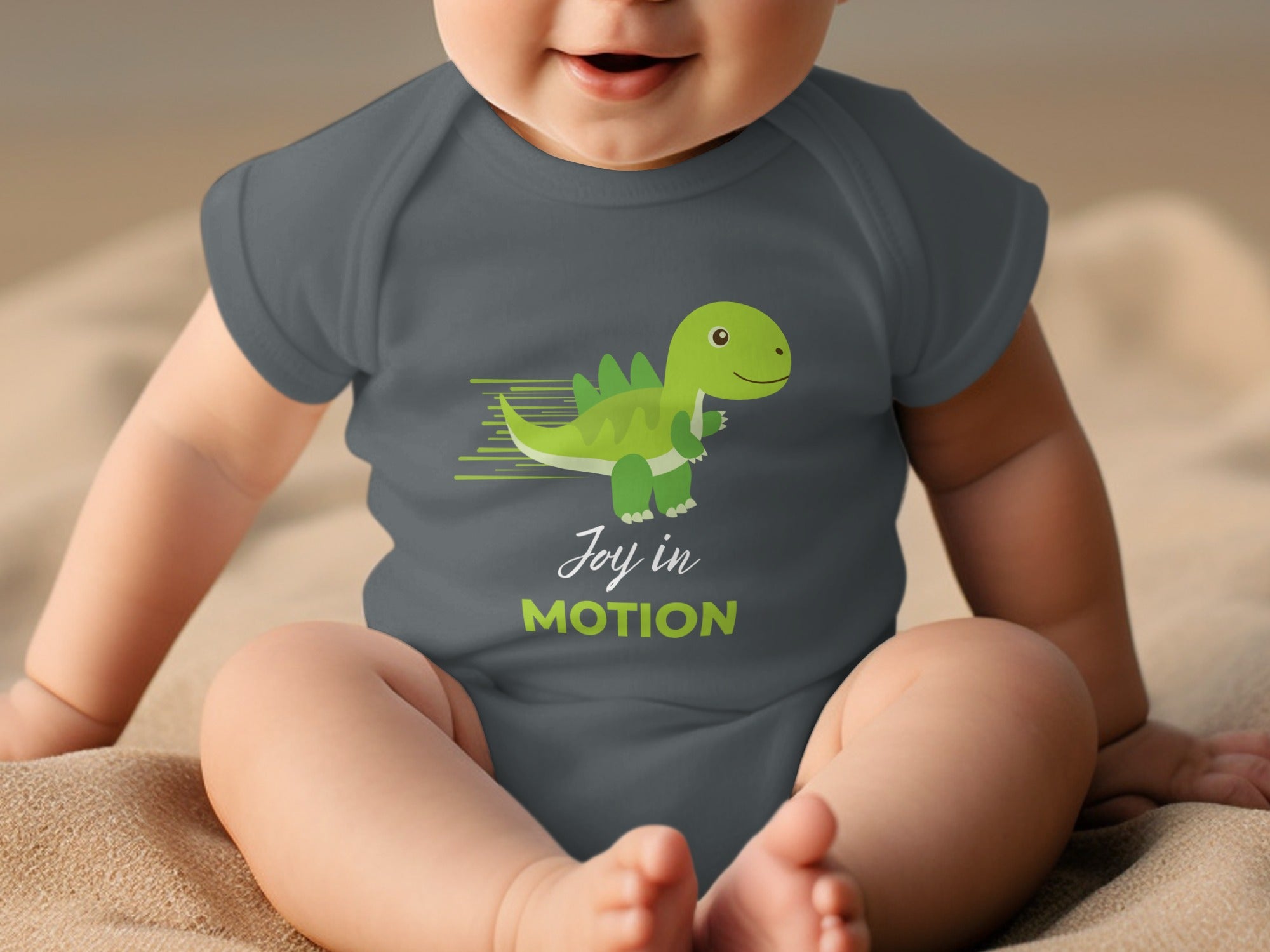 Joy in Motion Dinosaur Baby Onesie