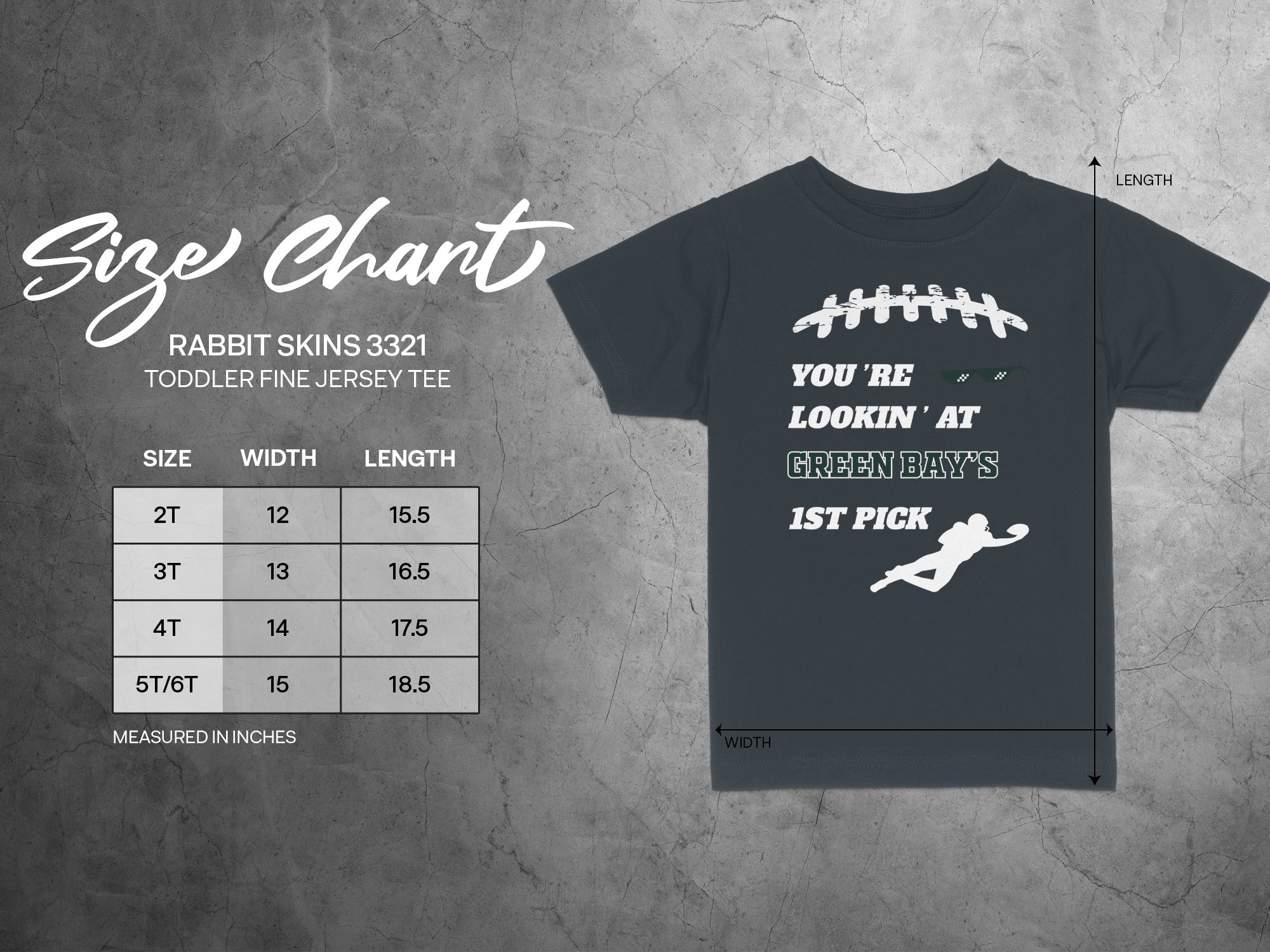 You're Lookin' At Green Bay's 1st Pick Toddler Tee