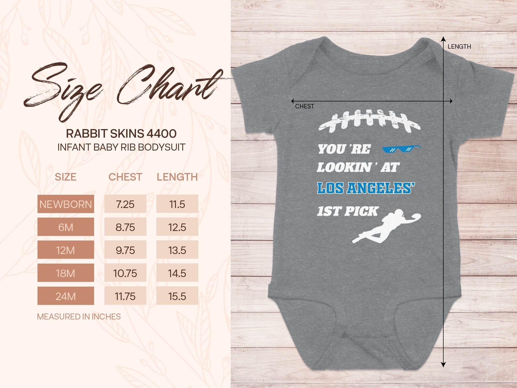 You're Lookin' at Los Angeles' 1st Pick Baby Bodysuit