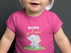 Adorable Pink Baby Onesie with Elephant Design