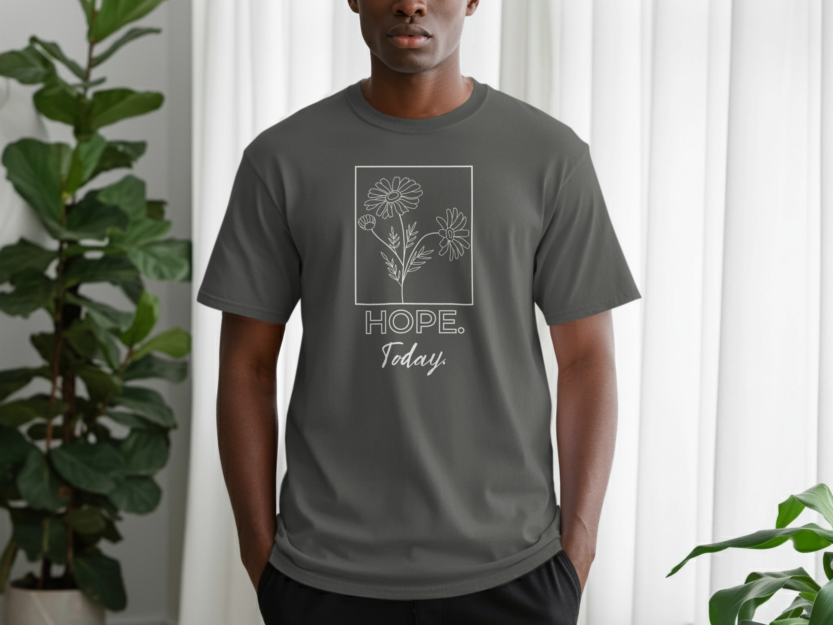 Hope Today Graphic Design Inspirational T-Shirt