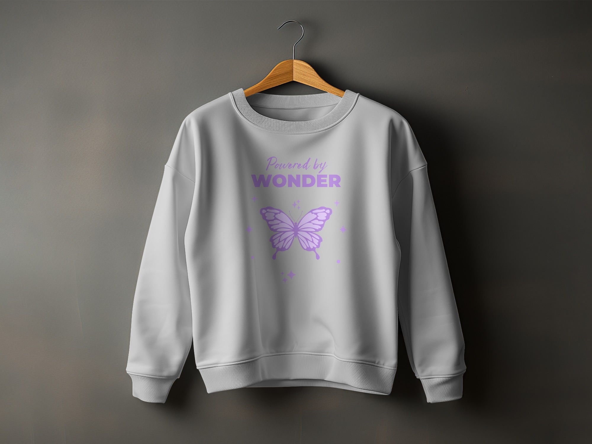 Powered by Wonder Butterfly Graphic Sweatshirt