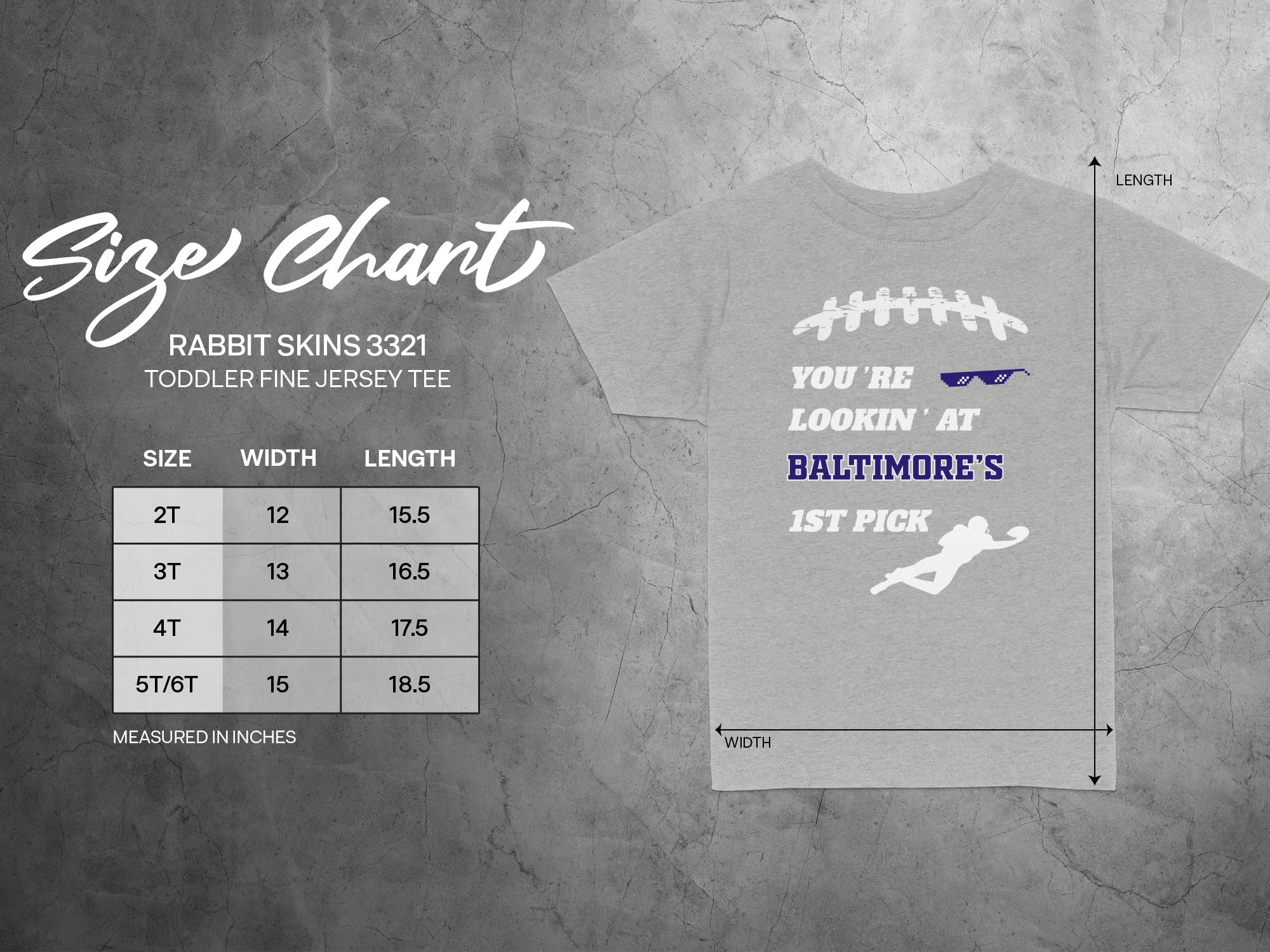 You Are Lookin' at Baltimore's 1st Pick Toddler Tee
