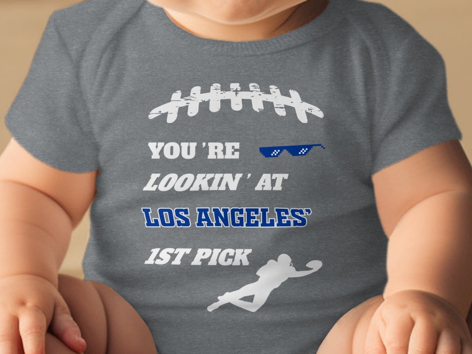 Lookin' at Los Angeles' 1st Pick Baby Bodysuit