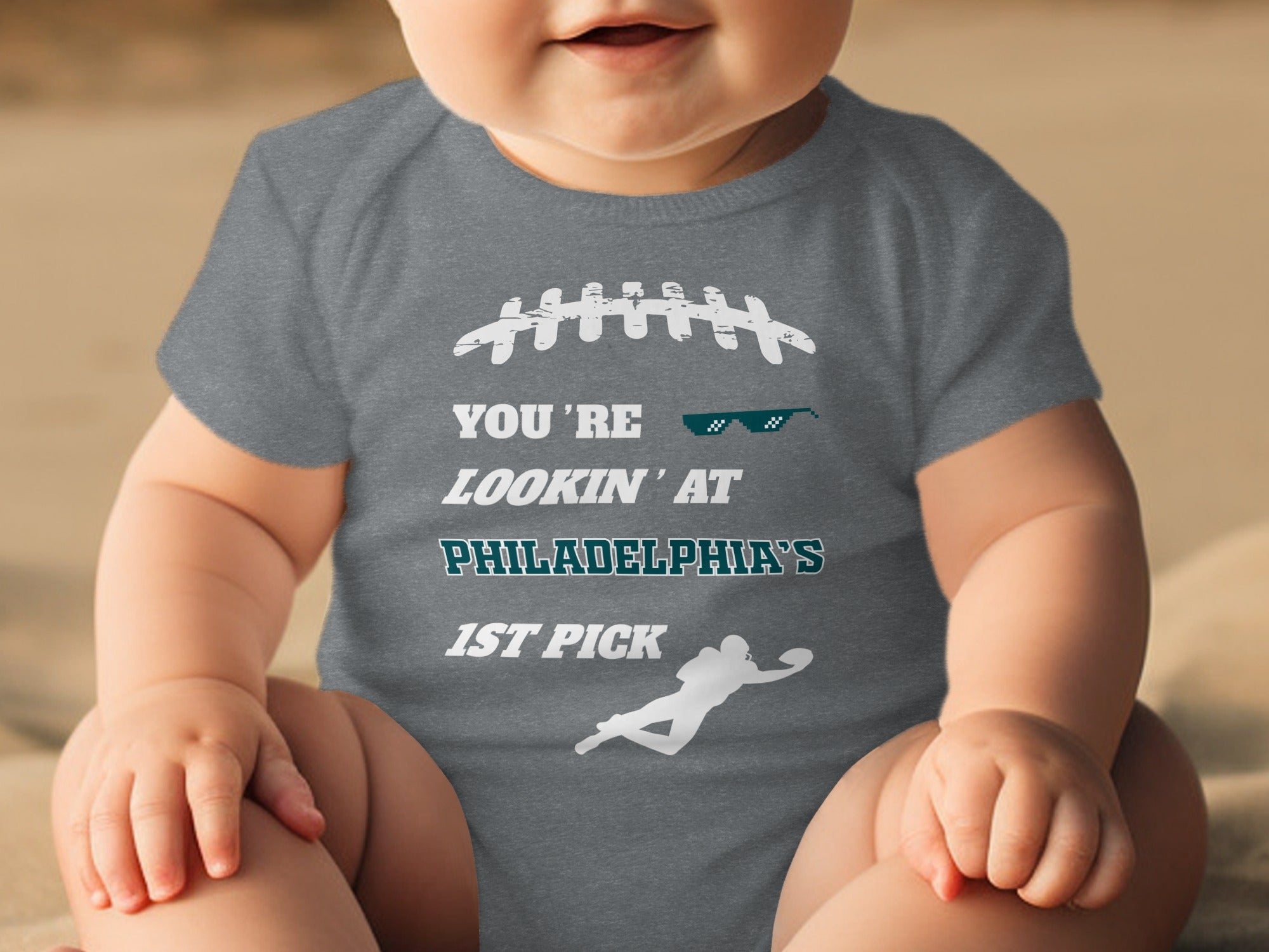 You're Lookin' at Philadelphia's 1st Pick Baby Onesie