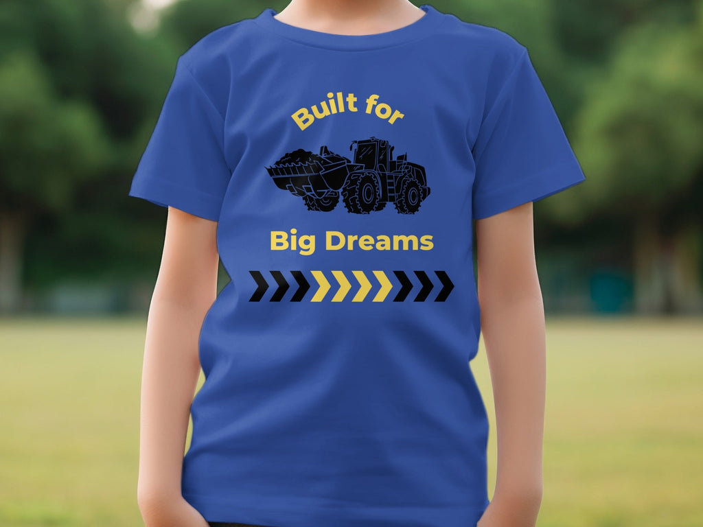 Built for Big Dreams Construction Kids Shirt