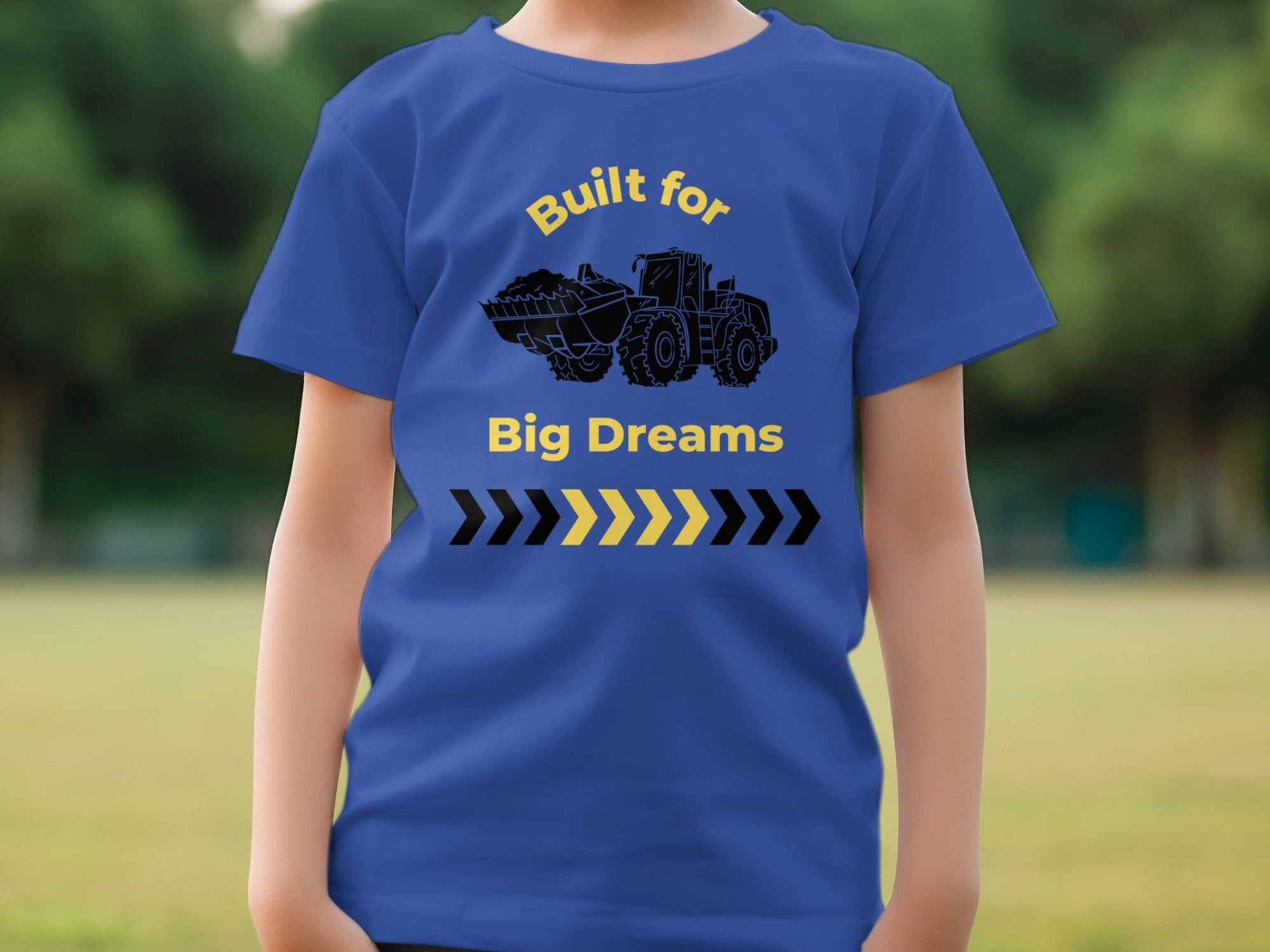 Built for Big Dreams Construction Kids Shirt