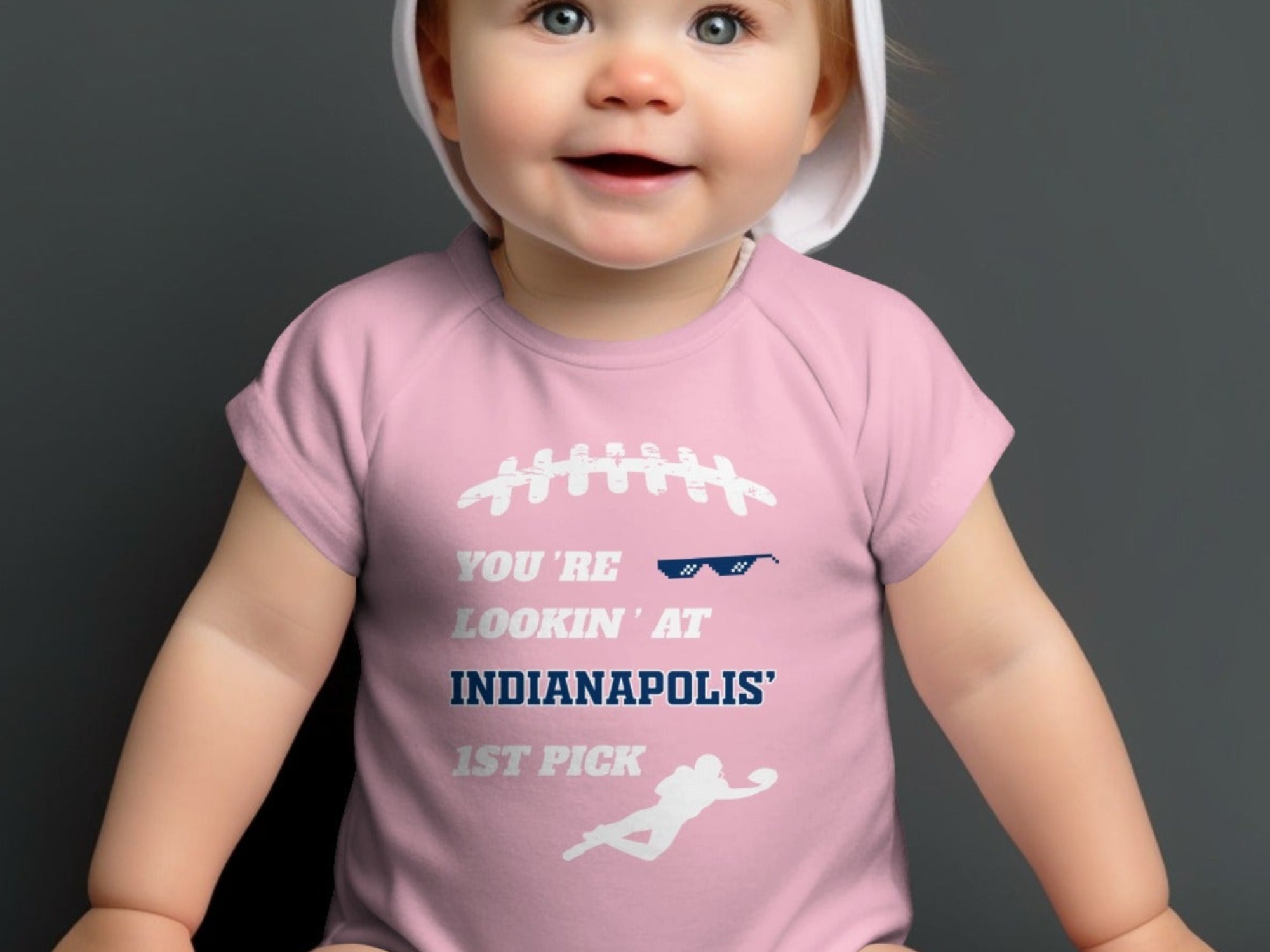You're Lookin' at Indianapolis' 1st Pick baby onesie