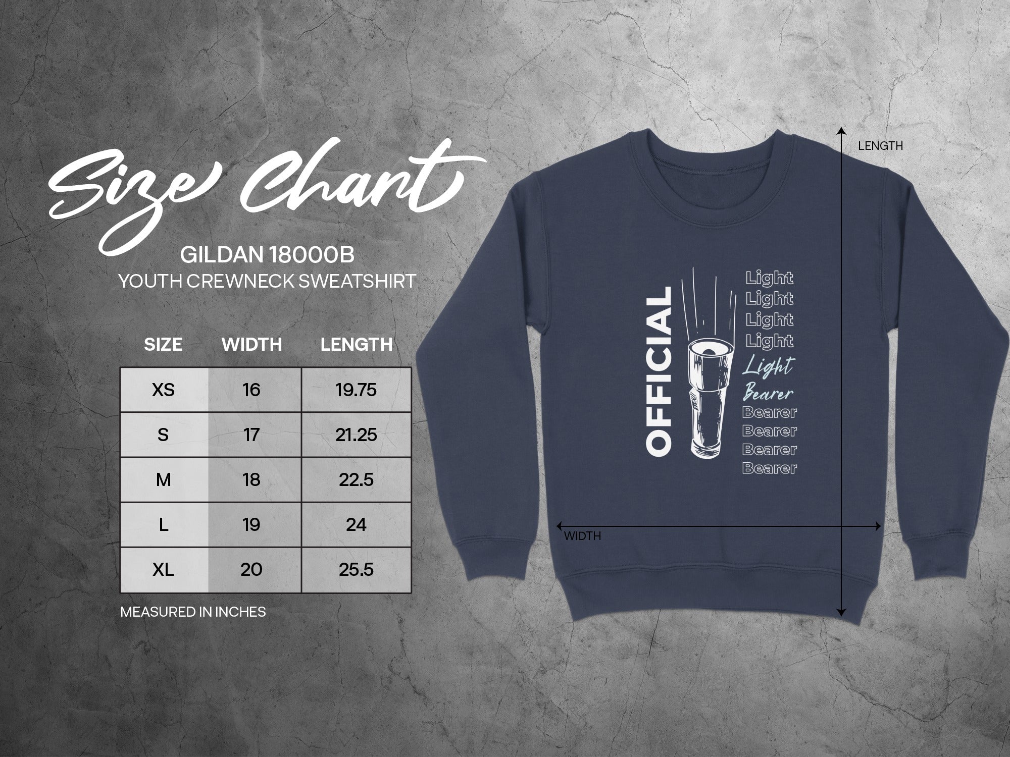 Official Light Bearer Youth Crewneck Sweatshirt