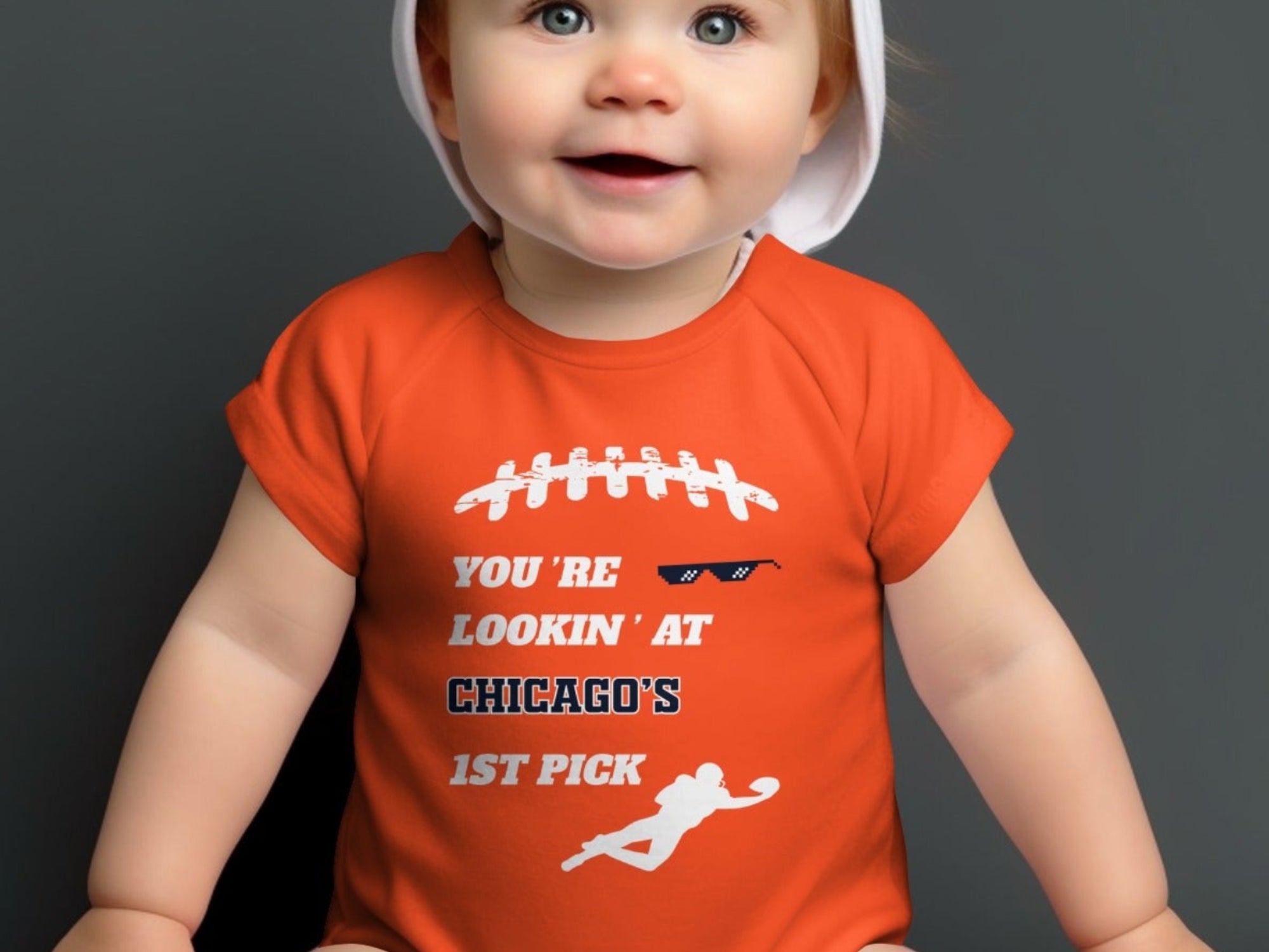 You're Lookin' At Chicago's 1st Pick Baby Onesie