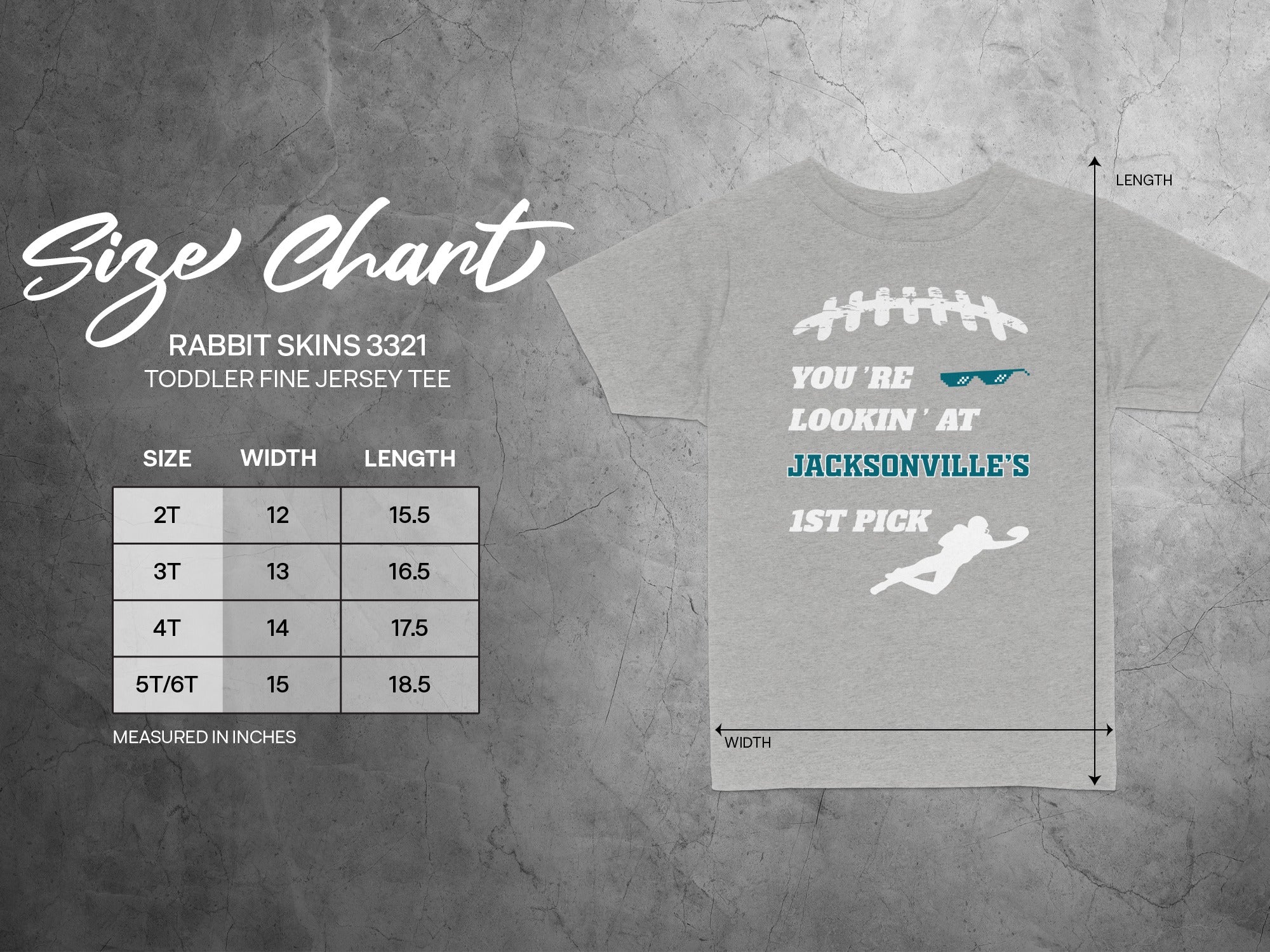 You're Lookin' At Jacksonville's 1st Pick Toddler Tee